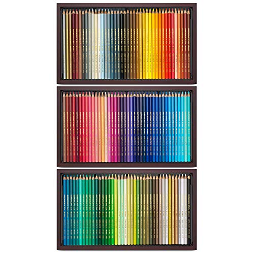 Caran D'ache Supracolor 120 lápices de colores en estuche de madera, multicolor