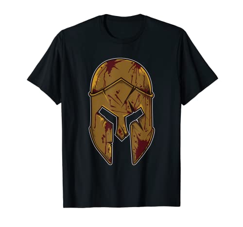 Casco espartano con signos de guerra - Guerrero valiente Camiseta