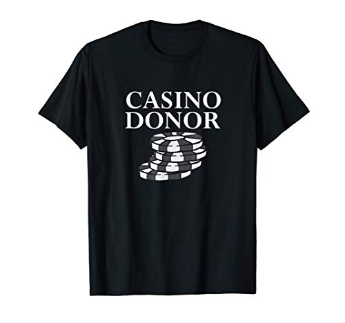 Casino Donante Fichas de Póquer Jugador de Póquer Jugador Camiseta
