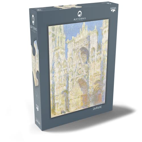 Catedral De Rouen, Fachada Oeste, Luz del Sol (1894) De Claude Monet - Premium 1000 Piezas Puzzles - Colección Especial MyPuzzle de Æpyornis