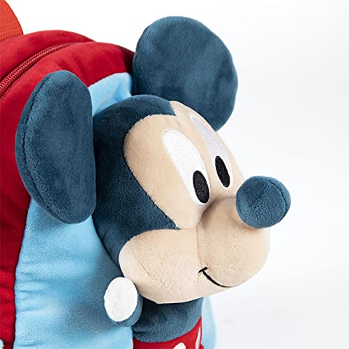 Cerdá Mochila guarderia con peluche de Mickey Mouse