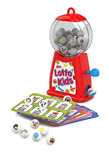 Chicos – Lotto Kids. Juego Infantil. Bingo Educativo para niños. Aprende Palabras en 4 Idiomas Distintos. A Partir de 3 años. 20701