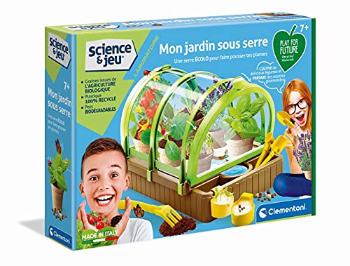 Clementoni-52564 – Mi jardín bajo Invernadero – Juego científico – Versión Francesa – Play For Future – Fabricado en Italia (52564)