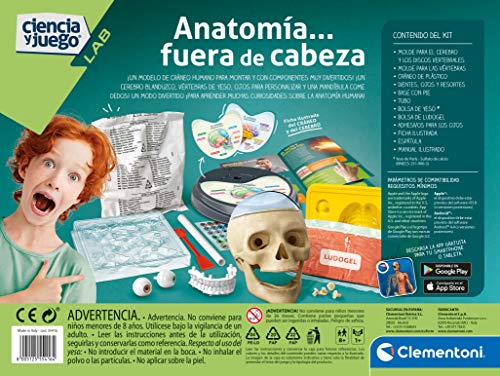 Clementoni - Anatomía - juego científico a partir de 7 años; juguete en español (55416)