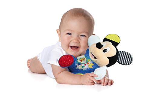 Clementoni - Baby Disney Baby Mickey Peluche Luces y Sonidos - peluche bebé interactivo de Disney a partir de 3 meses (17206)