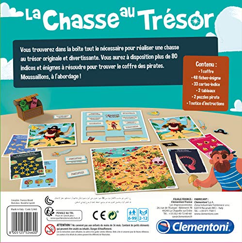 Clementoni-La Caza del Tesoro, 52460, Multicolor