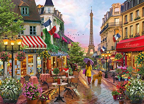 Clementoni - Puzzle 1000 piezas paisaje ciudad Flores en París, Puzzle adulto paisaje París (39482)