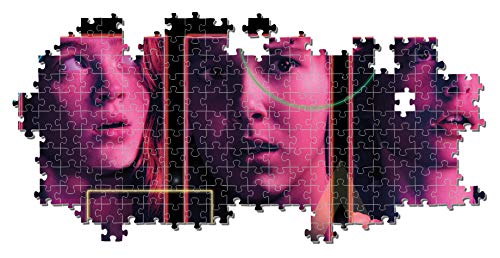 Clementoni - Puzzle 1000 piezas panorámico Stranger Things, Puzzle adulto series Netflix (39548)