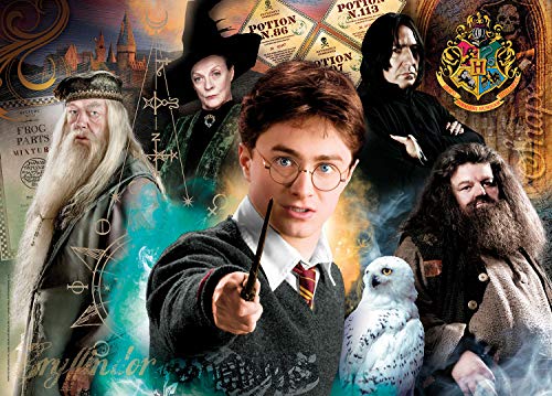 Clementoni - Puzzle Harry Potter 500 piezas, puzzle adulto escenas personajes profesores Harry Potter (35083)