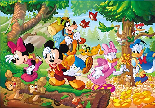 Clementoni - Puzzle infantil 3 puzzles de 48 piezas Mickey and Friends, puzzles a partir de 4 años (25266 )