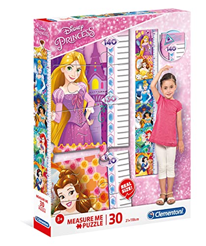 Clementoni - Puzzle infantil 30 piezas grandes Princesas Metro, Puzzle infantil de Princess metro para decorar, a partir de 3 años (20328)