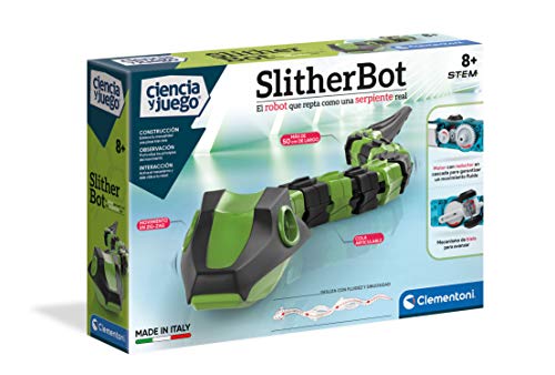 Clementoni - Slither Bot - robot para montar y jugar a partir de 8 años, juguete en español (55396)