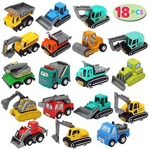 Coche de 18 Piezas, Surtido, Modelo de Mini camión, Juego de vehículos de Carreras con Motor de fricción para Juegos de simulación educativos para niños pequeños, niños y niñas