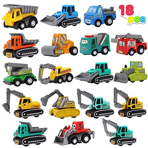Coche de 18 Piezas, Surtido, Modelo de Mini camión, Juego de vehículos de Carreras con Motor de fricción para Juegos de simulación educativos para niños pequeños, niños y niñas