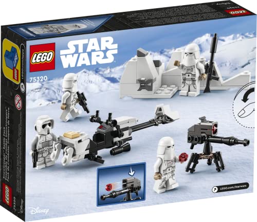 Collectix Lego Set Star Wars Snowtrooper Batalla Pack 75320 + Star Wars 30495 at-ST (bolsa de plástico)