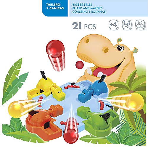 ColorBaby - Juegos de mesa hippo tragabolas 4 jugadores cb games (49039)