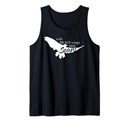 Con alas valientes, vuela águila motivacional Camiseta sin Mangas