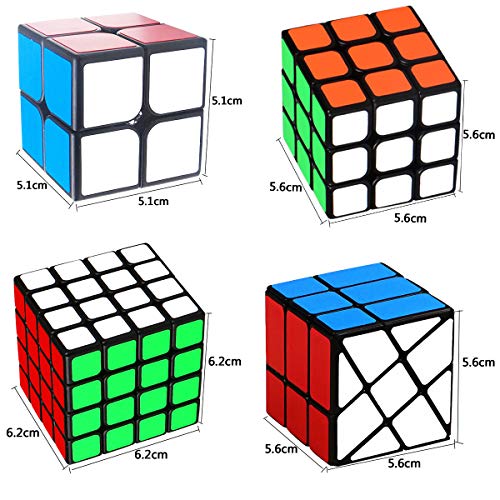 Coolzon Cubo de Velocidad Puzzle Cubes Speed Cube, Juego de Puzzle para Niños Adultos (Paquete de 9)