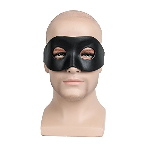 CUSFULL Máscara Negra Venecianas Hombres Mujeres para Fiesta de Disfraces Halloween Bola de Mascarada Clásica Navidad Mascaras PU Artesanal para Adultos Lujo