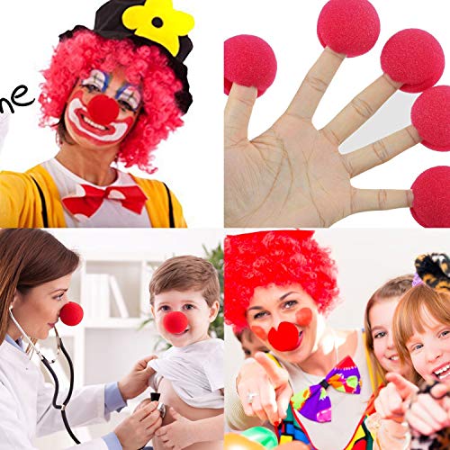 dancepandas Espuma Clown Nose, 50 Piezas Red Nariz de Payaso Divertido Halloween Costume Party