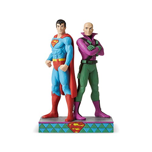 DC Comics by Jim Shore, Figura Superman y Lex Luthor, para coleccionar, Enesco