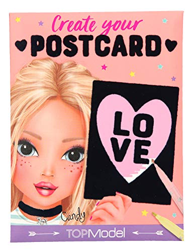 Depesche 10308 Create Your Post Card, TOPModel Velvet, Multicolor