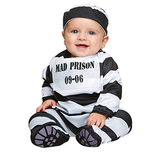 Desconocido My Other Me-202512 Disfraz de preso bebé para niño, 7-12 meses (Viving Costumes 202512)
