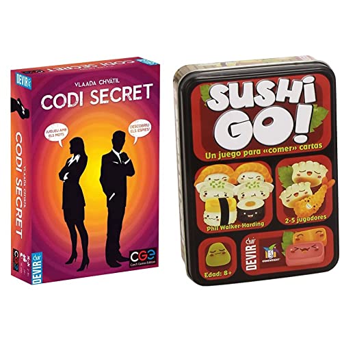 Devir Código Secreto, Juego de Mesa, Idioma catalán (BGCOSECAT) + Sushi Go Juego de Mesa, Multicolor, Miscelanea (BGSUSHI)