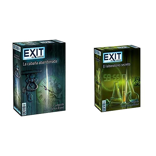 Devir - Exit: La Cabaña Abandonada, Ed; español (Bgexit1)+ Exit: El Laboratorio Secreto, Ed; español (Bgexit3)