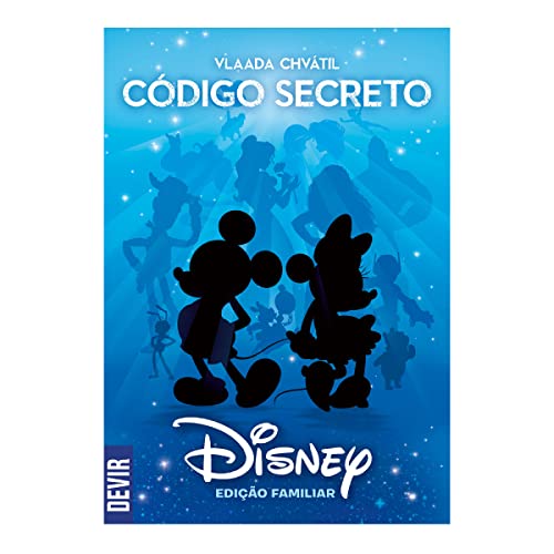 Devir- Juego de Mesa Código Secreto Disney en Portugues, Multicolor (BGCOSEDIPT)