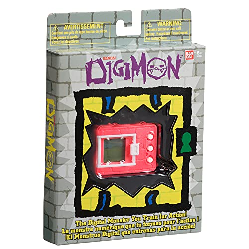 Digimon Bandai Original Digivice Virtual Pet Monster - Neon Red
