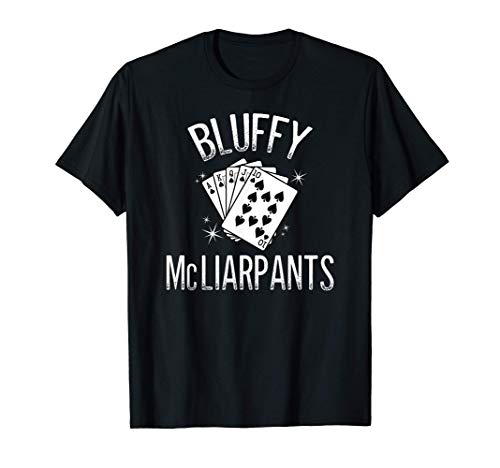 Diseño divertido de póquer, Bluffy McIarpants, regalo Camiseta