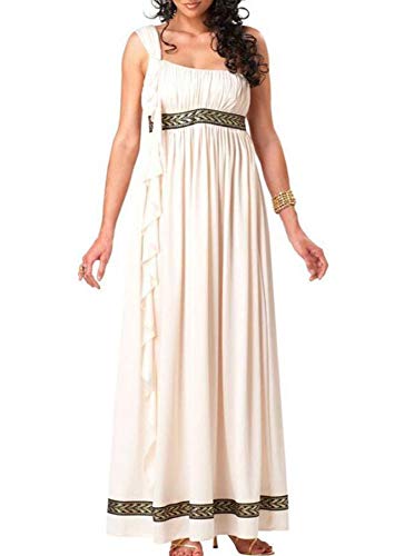 Disfraz de Diosa de Mujer Adulta, Diosa Romana Toga Griega Antigua Disfraz Disfraz, Disfraz de César