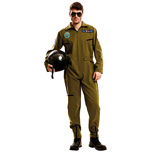 disfraz de piloto de aviacion top gun para hombre adulto en varias tallas