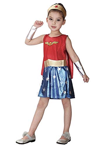 Disfraz - disfraz - niña - mujer maravilla - disfraces - halloween - carnaval - cosplay excelente calidad - talla xl 130-140cm wonder woman cosplay