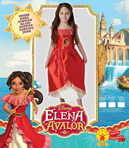 Disney - Disfraz de Elena de Avalor para niños, infantil 9-10 años (Rubie's 630898-XL)