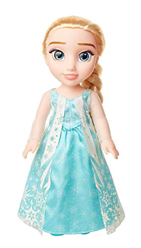 Disney Frozen, Elsa Muñeca Grande (38 Cm) Comsu Precioso Vestido de la Pelicula