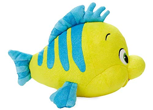 Disney Little Mermaid Flounder Small Soft Plush Toy 11"