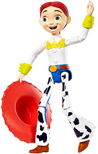 Disney Muñeca parlante a Escala Jessie GDP81 Pixar Toy Story 4 Inspirada en la película con más de 15 Frases y Sonidos, diseños auténticos, fácil de Colocar
