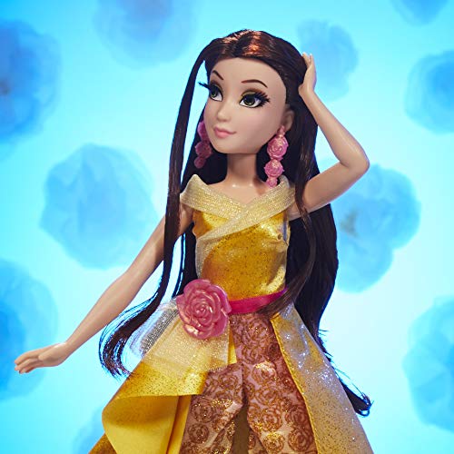 Disney Princess Prinzessin Style Serie 08 Belle, Moderno modepuppe con Accesorios, para Hombre de 6 años (Hasbro 0)
