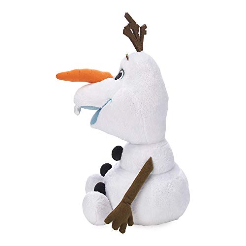 Disney Store: Peluche de Olaf, Frozen 2, 38 cm, Peluche con Acabado Brillante y Copos de Nieve Bordados, Adecuado para Todas Las Edades
