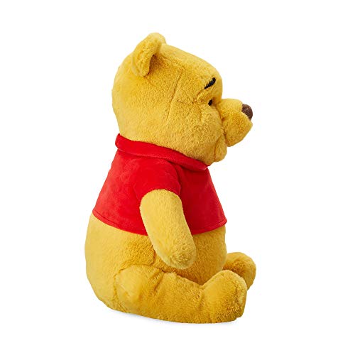 Disney Store: Peluche de Winnie The Pooh, 30 cm, Peluche en un Tejido Suave al Tacto con Detalles Bordados y la clásica Camiseta roja, Adecuado para Todas Las Edades