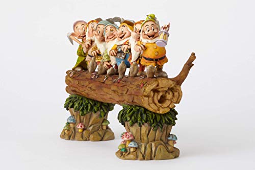 Disney Traditions, Figura de los 7 enanitos de "Blancanieves" yendo a trabajar, para coleccionar, Enesco