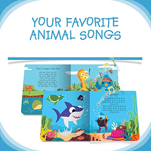 DITTY BIRD Animal Songs: Mi primer libro de sonido interactivo con 6 canciones para aprender inglés mientras te diviertes. Juguete educativo perfecto para bebés y niños a partir de 1 año.