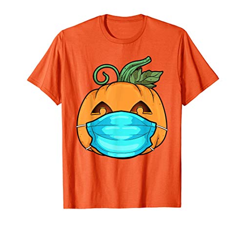 Divertida calabaza de Halloween usando una máscara 2020 Jack Camiseta