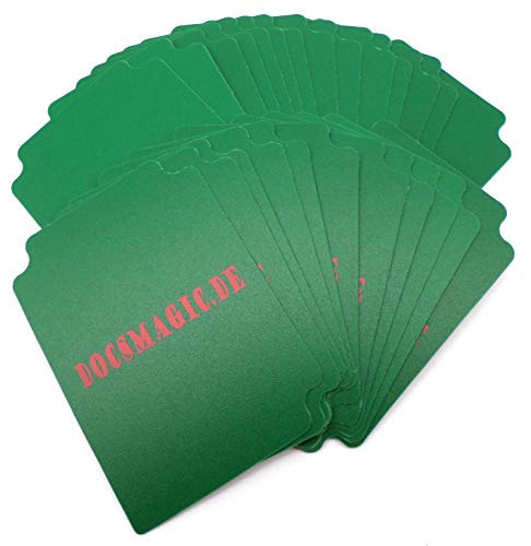 docsmagic.de 25 Trading Card Deck Divider Green - Divisores Verde - MTG PKM YGO