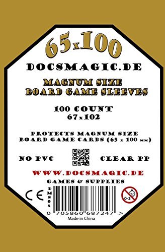 docsmagic.de 7 Wonders: Duel Sleeves Bundle - 65 x 100 Magnum & 44 x 68 Euro-Mini - 200 Sleeves