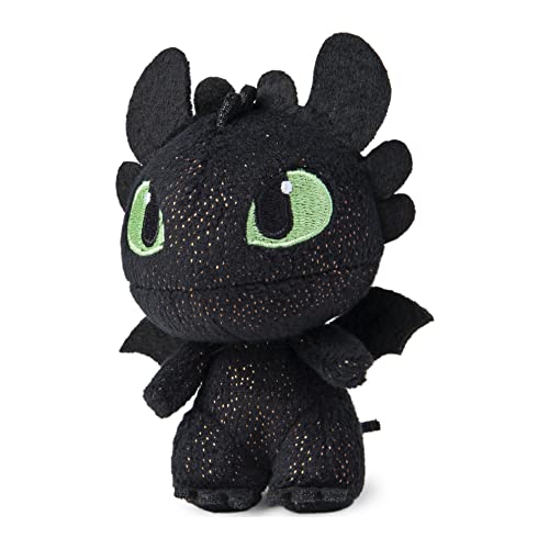 DreamWorks Dragons Legends Evolved, peluche de bebé Toothless de 7,5 cm, dragón de peluche coleccionable en un huevo