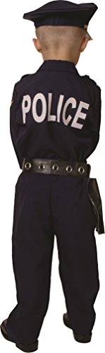 Dress Up America - Disfraz de policía deluxe, talla L, 12-14 años (201-L)