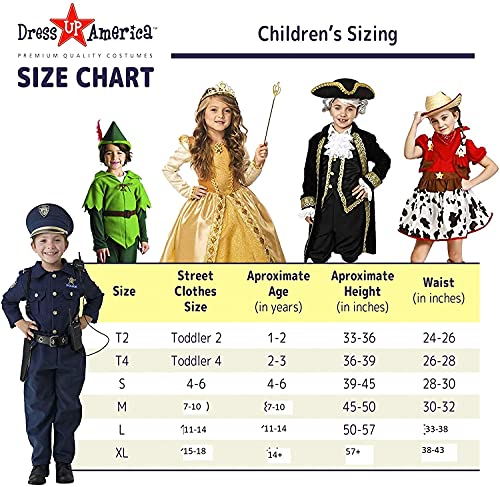 Dress Up America Kinder SWAT-Kostüm - Größe klein (4-6 Jahre)